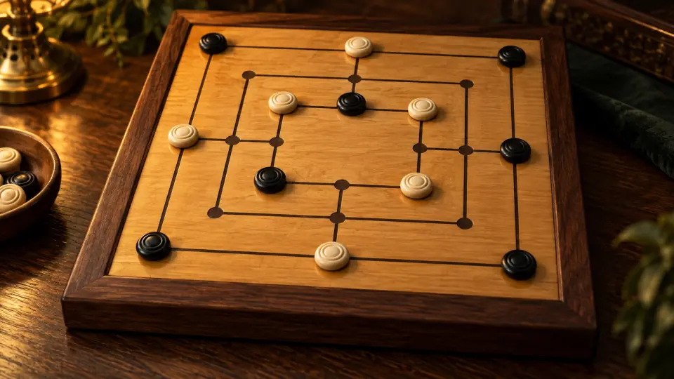 Nine Men's Morris game artwork