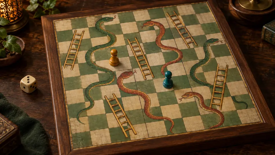 Snakes & Ladders game artwork